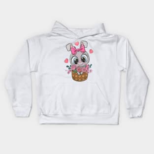 Cute Cartoon Rabbit Kids Hoodie